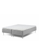 Lama First box mattress incl. 50mm latex top mattress & champagne legs