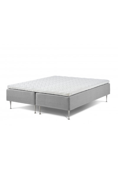 Lama First box mattress incl. 50mm latex top mattress & champagne legs