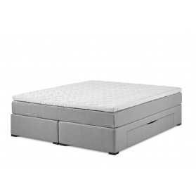 Cama Lama First continental con almacenamiento incl. colchoneta de latex Sensity