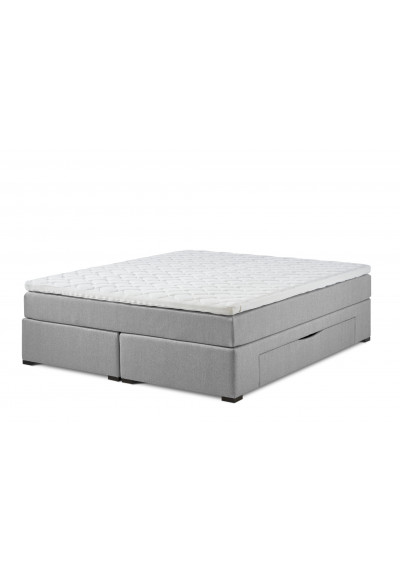 Lama First continental bed with storage incl. 50mm top mattress.
