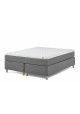 Lama Premium Continental bed incl. +Ergo 65mm latex top mattress & conical round oiled oak legs 19cm