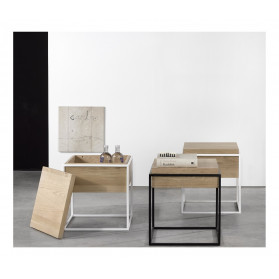 Ethnicraft mesa de noche Oak Monolit