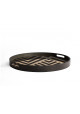 Ethnicraft Graphite Chevron wooden tray