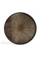 Ethnicraft bandeja de cristal Bronze slice