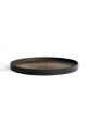 Ethnicraft bandeja de cristal Bronze slice