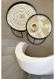 Ethnicraft bandeja de espejo Gold beads