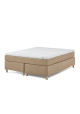 Lama Premium Continental bed incl. +Ergo 65mm latex top mattress & conical round oiled oak legs 19cm